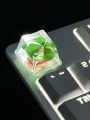 Genuine Four-leaf Clover Resin Cross-axis Mechanical Keyboard key caps. 
