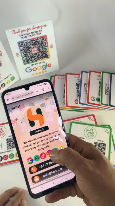 Instagram | NFC stand for Instagram | NFC + QR Code | One-Tap Customer ...