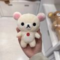 12cm Cute Rilakkuma Korilakkuma Plush Toy Cartoon Brown Beige Bear Stuffed Doll Adorable Plushies Birthday  For Girl. 