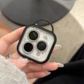2-3pcs Luxury Diamond Camera Protector For iPhone 16 15 14 13 12 Pro Max Plus Glitter Ring Lens Glass Back Lens Cap Shinny Cover. 