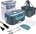 HOMEFISH 1.5 L 60W Electric Lunch Box Food Warmer Portable Food Heater for Car Or Home - Leak Proof 304 Stainless Steel Liner. 