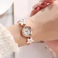 Mori Small Dial Petal Bracelet Watch Korean Version Simple and Compact All Cute Small Fresh Quartz Watch. 