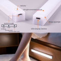 Rechargeable LED Motion Sensor Night Light Under Cabinet Cordless Lamp for Kitchen Wardrobe Bedside Induction Strip Bar Light. 