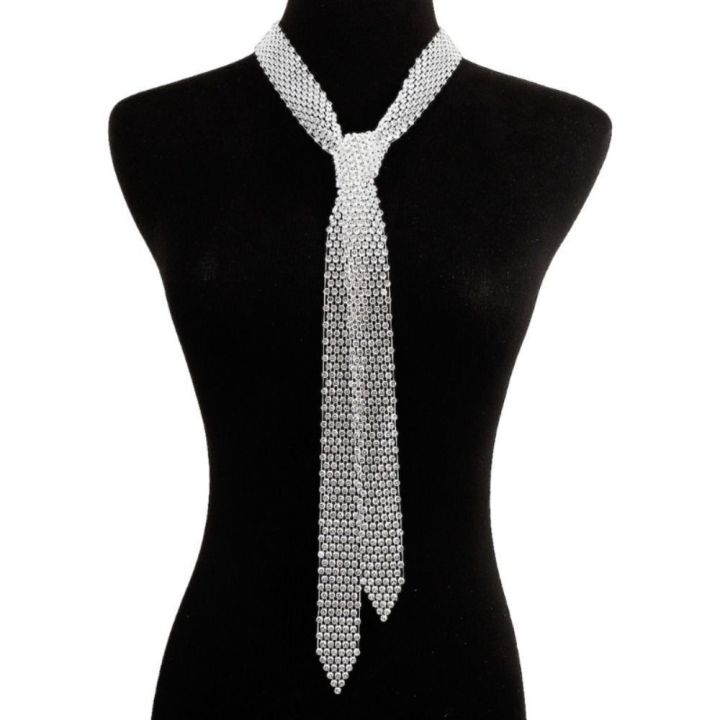 Bling%20Rhinestone%20Necktie%20Uniform%20Tie%20Women%20Neck%20Tie%20Daily%20Party%20Dance%20Tie%20-%20Image%203