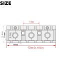 Miwayer 42mm Metal Locking Nut for Floyd Rose Tremolo System, Electric Guitar String Lock Replacement Parts with Wrench Screws.
