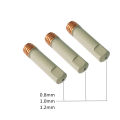2/5/10PCS MB-15AK 14AK Welding Contact Tips Coating Protect 25mm M6 Gas Nozzle Tip 0.8/1.0/1.2mm MIG Welding Torche Tool Part.
