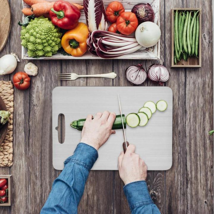 Titanium%20Cutting%20Boards%20for%20Kitchen%20Stainless%20Board%20304%20Steel%20Thickened%20Double%20Sided%20Food%20Grade%20Portable%20Fruit%20Meat%20Chopping%20-%20Image%203