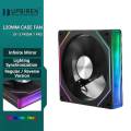 UPSIREN UF-3 Prism 7 PRO Computer Case Cooling Fan,Double-sided full lens,12CM ARGB motherboard synchronization，CD pattern axis. 