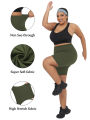 Plus Size Women Athletic Shorts Super Soft Biker No See Through Workout Yoga Running Home Casual. 