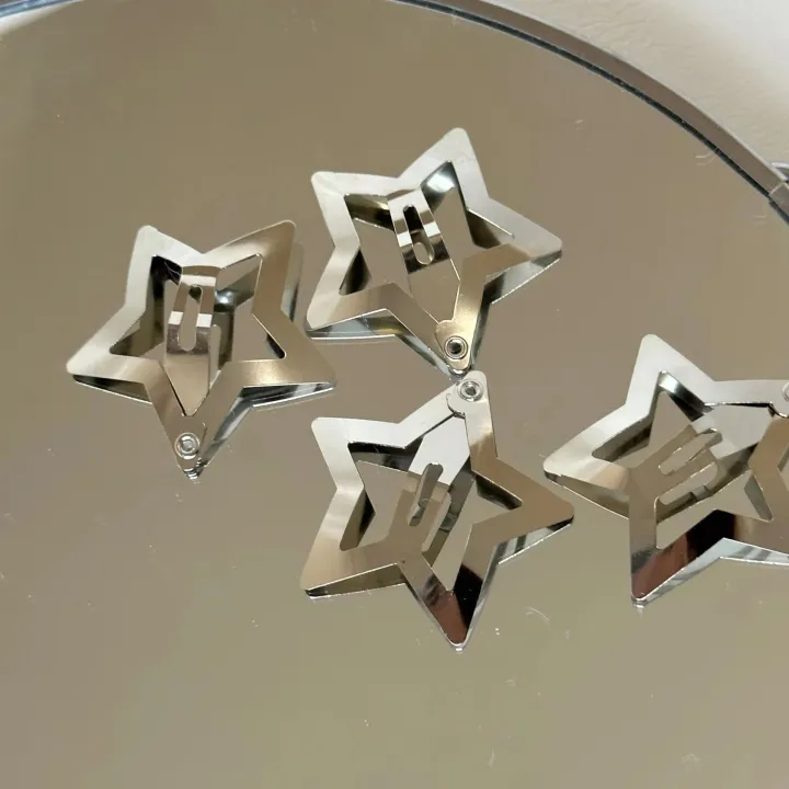 10/25/50/100/200pcs%20Silver%20Star%20Hair%20Clips%20for%20Girl%20Y2k%20Filigree%20Star%20Metal%20Snap%20Clip%20Hairpins%20Barrettes%20Hair%20Accessories%20-%20Image%205