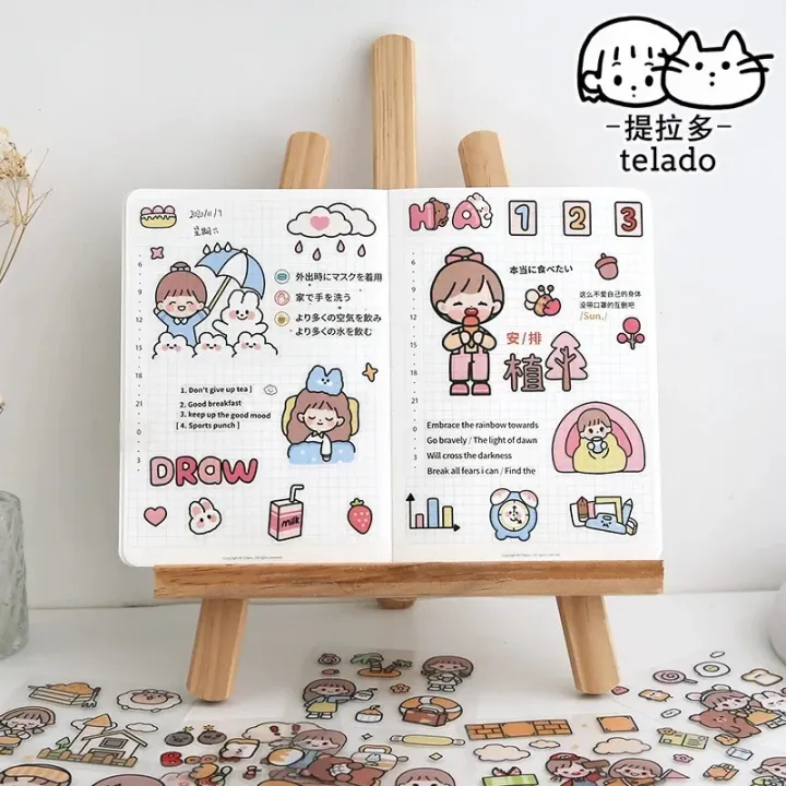 20pcsRandom%20Pet%20Sticker%20Pack%20Decorative%20Kawaii%20Album%20Stickers%20Korean%20Stationery%20DIY%20Material%20-%20Image%205