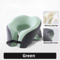 Portable U-shaped Travel Pillow Memory Foam Sleeping Pillows Office Nap Pillow Car Airplane Neck Cushion Ergonomic Head Support. 