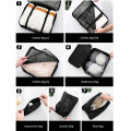 9Pcs Travel Organizer Bags Suitcase Packing Cubes Portable Fold Wardrobe Luggage Clothes Makeup Digital Shoe Storage Bags. 