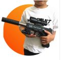 FAST ACTION BUP G SHOOTING  GLOCK TOY GUN FOR KIDS Black AIR SOFT FINE QUALITY PLASTIC AIRSOFT SHELL ENJECT WITH RED LASER  LIGHT TOY GUN FOR 7 TO 12 YEARS OLD BOYS BLACK COLOR BLACK MACHINE TOY GUN. 
