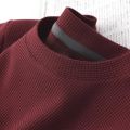 Becoolman-men's ten-color simple fashion waffle T Shirt classic choice basic tee shirt. 