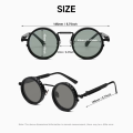 ND Dimming Glasses Polarized Sunglasses Men Women Round Retro Punk Driving Eyeglasses Outdoor Shades UV400 Adjustable Eyewear.