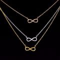 Boho Charm Infinity Pendant Choker Necklace Femme Stainless Steel Couple Wedding Jewelry Collares Mujer Best Friend  bijoux. 