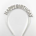 1PC Crystal "Happy Birthday" Headband, Glittering Birthday Hair Accessory, Ideal for Adding Glam to Birthday Parties.