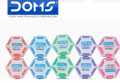 DOMS Neon Hex Dust Free Eraser-10 Pcs Pack. 