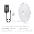 EU/US Power Plug Motion Sensor LED Neon Light Set 24V Human Body Induction Bedroom Aisle Night Lighting 1/2/3/4/5M COB Lamp Luz. 