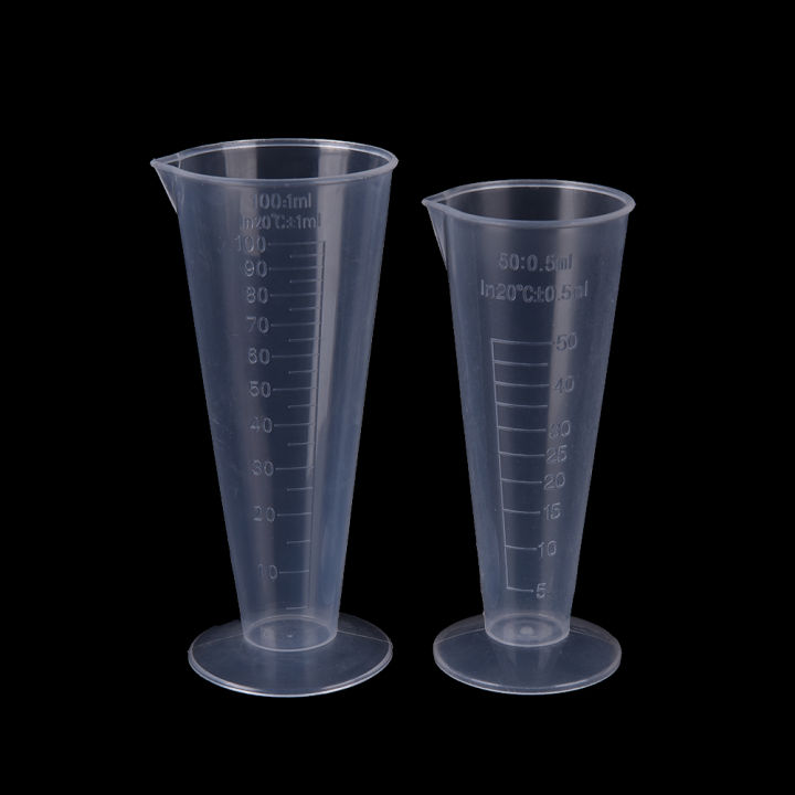 50/100ml Transparent Plastic measuring cup Measuring Tools,Beaker Graduated Measuring Cup for Lab Baking Beaker Liquid Measure