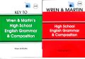 Wren & Martin's Grammar(primary,Middle & High school Grammar with key All available). 