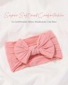 Headwrap Newborn Baby Headband For Girls Elastic Knit Children Turban Baby Cute Bows Soft Nylon Kids Headwear Hair Accessories. 