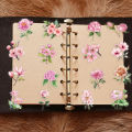 50pcs Pink Floral Stickers Flower Natural Journaling Notebook Water Bottle Decorative Decals Aesthetic Waterproof PET Sticker. 
