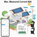 100A Wifi Tuya Intelligent Energy Meter Solar PV System Power Production Consumption Bidirectional Monitoring Meter APP Control.