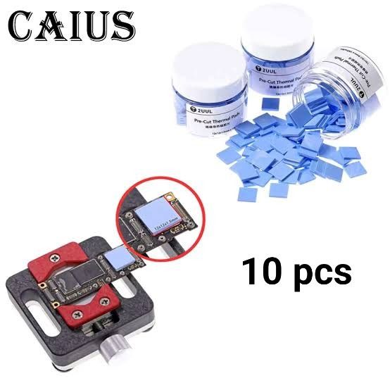 10 pcs 2UUL Pre-Cut Thermal Pads 12X12X1.5mm Silicone Heat Sink for ...