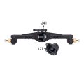 Brass CNC Widen Portal Axles +10mm with Lay Down Servo Mount & Links for 1/18 RC Crawler Car TRX4M Axle Upgrade parts. 