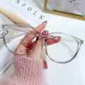 Transparent Computer Glasses Frame Women Men Anti Blue Light Round Glasses Blackout Glasses Optical Glasses Lenses. 