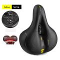 Reflective Shock Absorbing Hollow Bike Saddle MTB Bicycle Seat Breathable Rainproof Cycling Road Mountain Cycling Accessory.