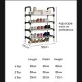 Stainless Steel Shoe Rack Multifunction Sandal Shoe Holder 4 Layers. 