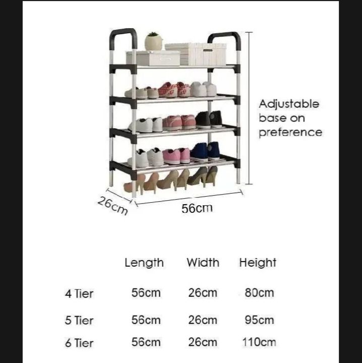 Stainless%20Steel%20Shoe%20Rack%20Multifunction%20Sandal%20Shoe%20Holder%204%20Layers%20-%20Image%206