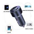 240W With Digital Display 2 Port Car Charger Fast USB Charging Adapter For iPhone Samsung Xiaomi Huawei Quick Charging Chargers. 