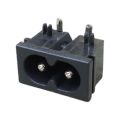 1PCS - 220V Male AC Power Plug Socket Connector 2.5A (23x18x13.3mm). 