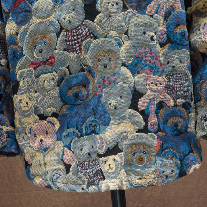 Men%20Teddy%20Bear%203/4%20Sleeve%20Jacket%20Fashion%20Animal%20Pattern%20Coat%20Jacquard%20Woven%20Top%20Outerwear%20-%20Image%204