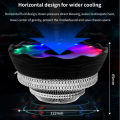 TISHRIC CPU Cooler Cooling Fan 120mm RGB 3Pin PWM Intel LGA 1700 1200 1150 1151 X79 E5 AMD AM3 AM4 X99 Processor Cooler PC Fan. 
