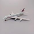 AIR QATAR Airways Airbus 380  Airplane Model Diecast Plane Model Aircraft w Wheels Landing Gears. 