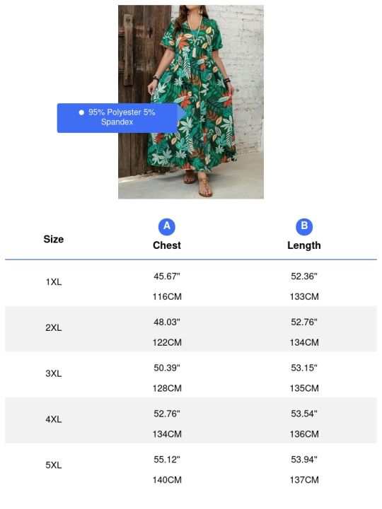 Women's%20Plus%20Size%20Boho%20Tropical%20Print%20V-Neck%20Dress%20with%20Ruched%20Chest%20&%20Short%20Sleeves%20Spring%20Summer%20Vacations%20Cute%20Dresses%20-%20Image%206