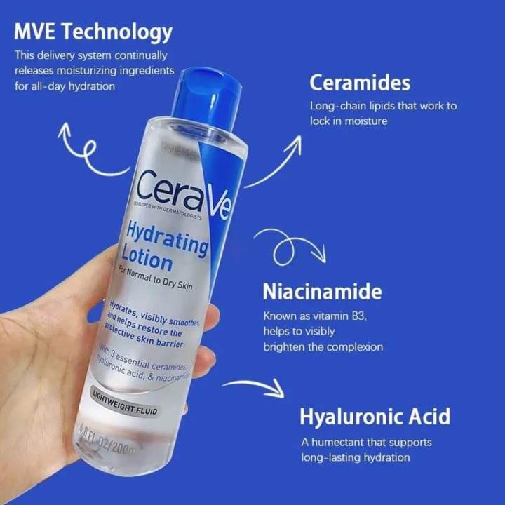 Cerave Hydrating Lotion For Normal to Dry Skin 200ml