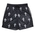 Y2K Christian Angel Cross Print Gym Shorts for Men Active Track Shorts with Pockets Athletic Workout Training Running Jogging. 