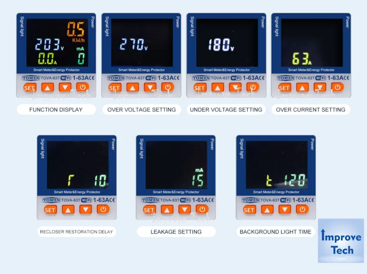 TOMZN%20New%20Model%20Smart%20Wifi%20Breaker%20TUYA%20SmartLife%20(%20WAPDA%20Units%20Lock%20)%20Earth%20Breaker,%20Relay%20Last%20State%20Memory.%2063A%20110-230V%20WIFI%20Switch%20kWh%20Metering%20Circuit%20Breaker%20Timer%20with%20voltage%20current%20leakage%20temperature%20protection%20-%20Image%203