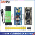 Original ST-LINK V2 Simulator Download Programmer Original STM32F103C8T6  STM32 Minimum System Development Board STM32F401 / 411. 