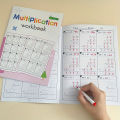 This set of 2 math exercise books is suitable for grades 3 to 5 - daily multiplication and division practice, fun math activity.