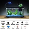 Aquarium Kit Betta Fish Tank For Beginners Desktop Beginner Aquarium Small Household Fish Bowl For Aquatic Animals Betta Turtle. 