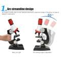 1200 Times Microscope Toys Primary School Biological Science Experiment Equipment Kids Educational Toys Microscope Kit. 