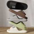 Fashion Summer Couple Non-slip Flat Slides Soft Cosy Seabeach Sandals Men's Slippers Women Casual Home Indoor Flip Flops. 