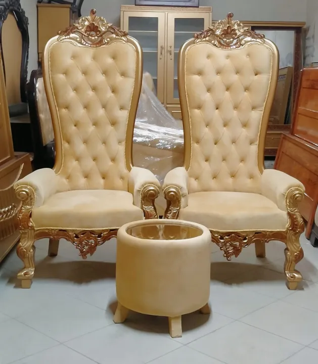 Golden%20High%20Back%20Chair%20with%20coffee%20table.%20-%20Image%202